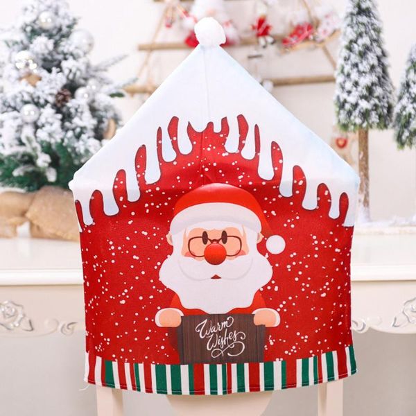 

chair covers christmas decoration dining seat 2021 xmas for home cover santa claus party decor navidad