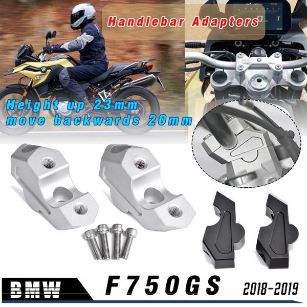 

handlebars f750gs 2021 handlebar risers height up 23mm 20mm back adapters for f 750gs 750 gs handle bar raised extend 18 19