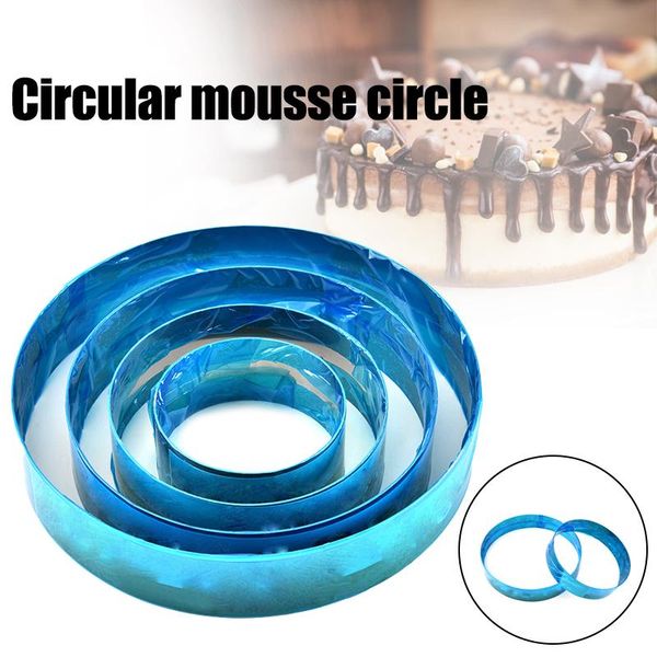 

baking & pastry tools cake template stainless steel round mousse ring maker anti-rust easy to clean andf889