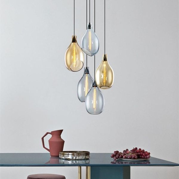 

pendant lamps nordic glass lights danish wine bottle modern living room bedroom kitchen hanging lamp decor luminaire