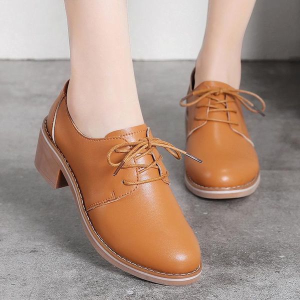 

dress shoes 2021 woman pumps female lace up mid heels women sewing solide women's fashion casual ladies footwear, Black