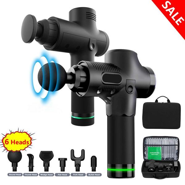 

massage gun electric body relaxation vibration massager for sport pain relief deep tissue neck muscle slimming 2021 lcd