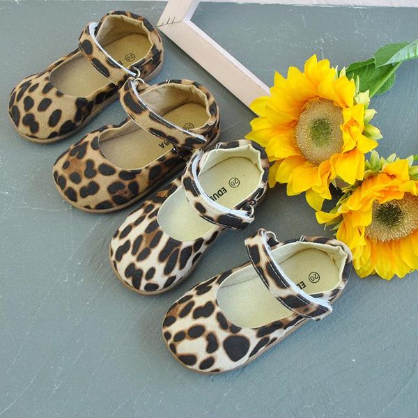 

athletic & outdoor kids casual shoes comfortable baby shoe sneakers 2021 toddler girls leather soft bottom leopard print fashion, Black