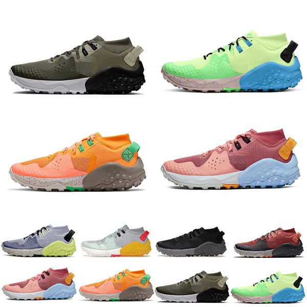 

2022 wildhorse 6 mens running shoes sneakers wine red off noir mint foam ghost barely volt olive orange canyon pink men women trainers sport
