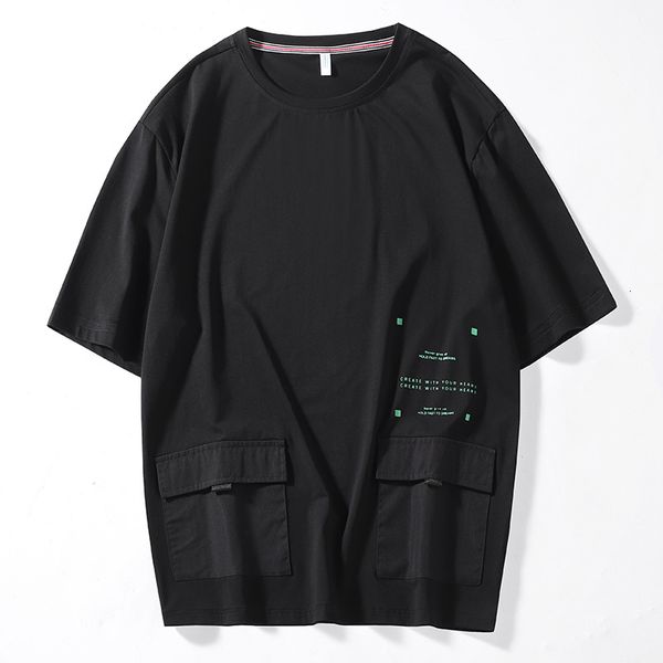 

men's t-shirts short sleeve t shirt men's for 2021 summer solid black white tshirt tees classic brand fashion clothes oversize, White;black