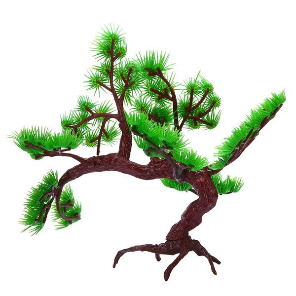 

decorations mayitr aquarium rock bonsai ornament fish tank rockery artificial pine tree plant decoration accessories