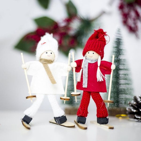 

christmas decorations zerolife 1pc 2022 year gift cute angel ski doll xmas tree ornament for home natal 2021 navidad decor