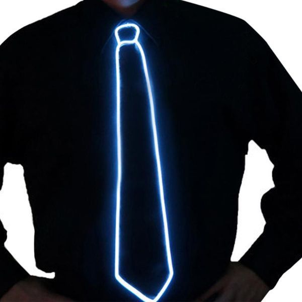 

light up flashing tie novelty luminous necktie 4color source striped for men club cosplay party glowing supplies bar led strips