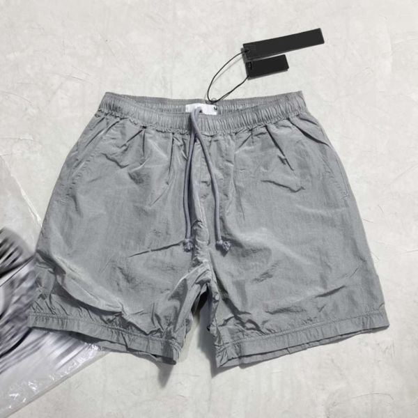 

mens shorts joggers summer pants male designer trousers black silver eu size s-xl #90587 reflective fabric clothes, White;black