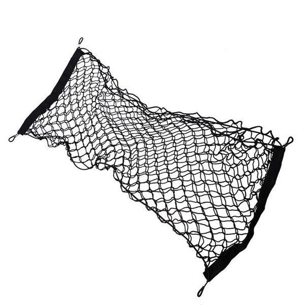 

car organizer net nylon rear elastic tidy cargo 90x40cm luggage storage holder van suv trunk mesh camper interior accessories