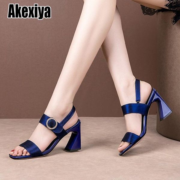 

women sandals summer 2021 high heel fashion hollow roman thick with heels female o087, Black