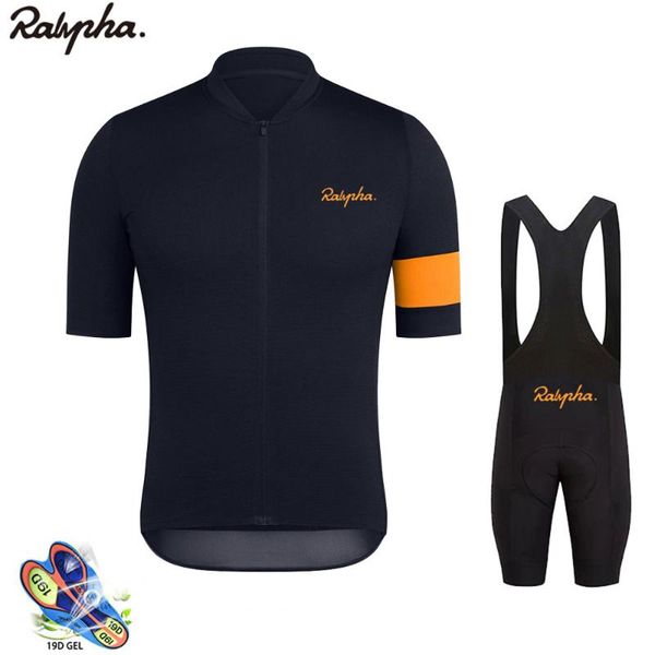 

racing sets pro raphaful bike riding cycling jersey men's summer short sleeves breathable mtb clothing ropa ciclismo set, Black;blue
