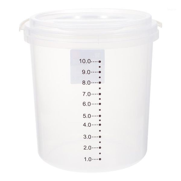 

storage bottles & jars 1pc kitchen rice box insect-proof grain container household (white)