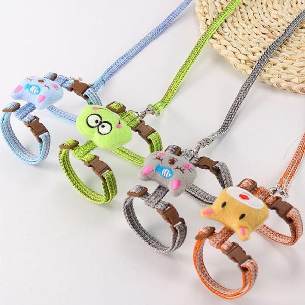 

cat collars & leads pet i-shape chest leash traction belt adjustable harness straps