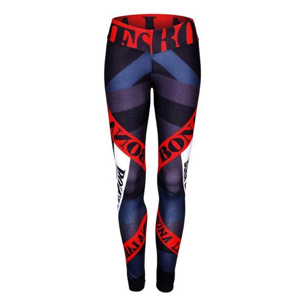 

yoga outfits sport leggings women pants workout fitness clothing jogging running gym tights stretch print sportswear leggins, White;red