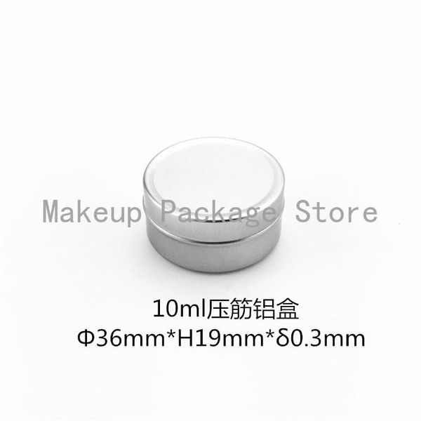

storage bottles & jars 10g 50/100pcs refillable empty round aluminum tin bottle direct pressure lip gloss cosmetic container pot box ja