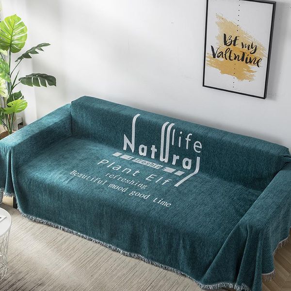 

chair covers nordic sofa cover four seasons universal full cushion thick chenille towel muilti-size 5 colors available
