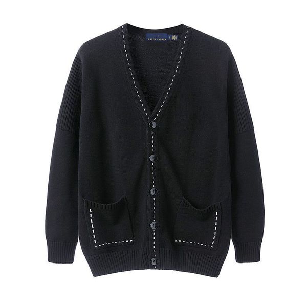 

brand seller solid color cardigan sweater men fashion autumn winter long sleeve coat casual clothes sweaters -3xl, White;black