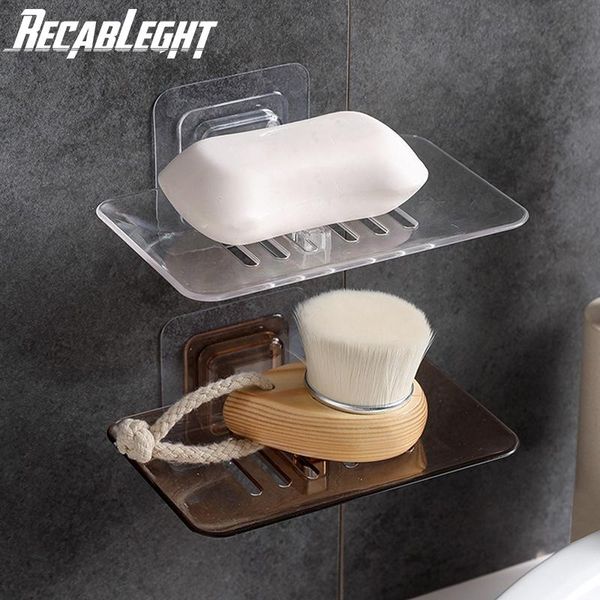

soap dishes dish drain punch convenient install takes up little space bathroom organizer wall-mounted storage rack hanging shelf