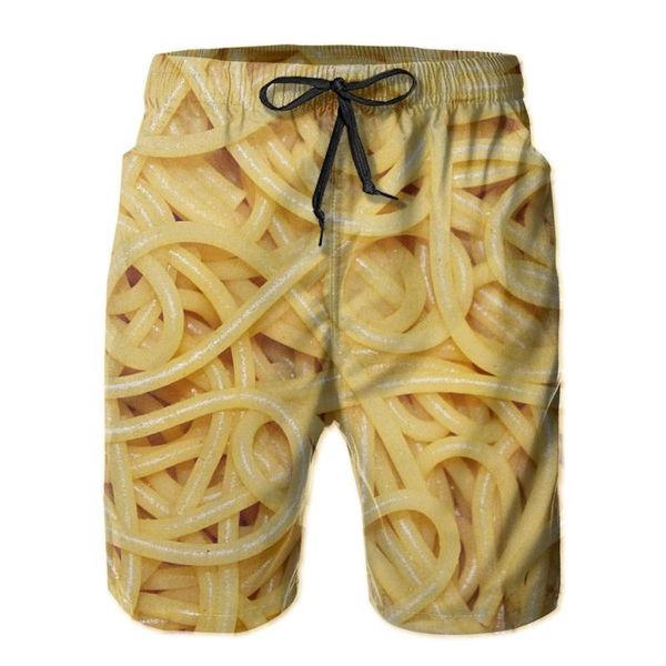 

men's shorts promo spaghetti anime causal breathable quick dry classic print sausage party loose male, White;black