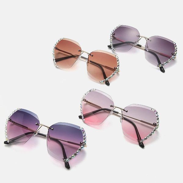 

sunglasses men women fashion color lens alloy frame rectangle brand designer uv400, White;black