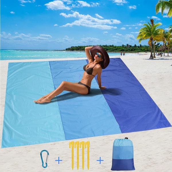 

outdoor pads large beach blanket waterproof sandproof portable lightweight quick dry camping hiking travel music festivals mat