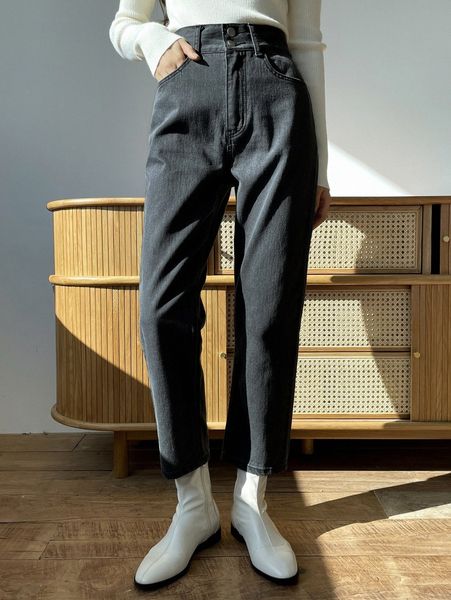 

dazy high waist straight leg jeans c5zk#, Blue