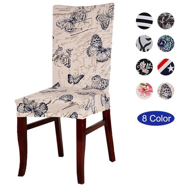 

chair covers 35 flower printing cover spandex stretch big elastic slipcovers for dining room kitchen wedding banquet