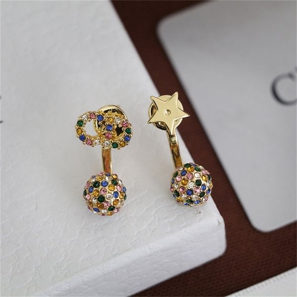 

85% off factory clearance family's new star earrings, Golden