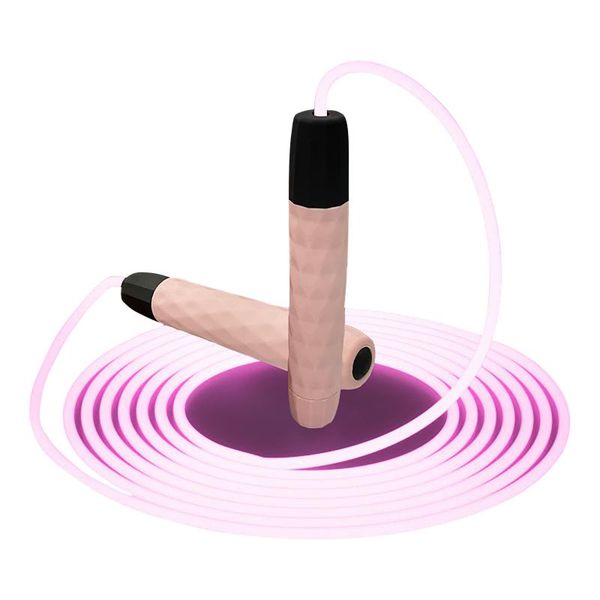 

jump ropes outdoor pvc skipping sport men women fitness exercise indoor anti slip handle kids gym glowing rope weight loss adjustable