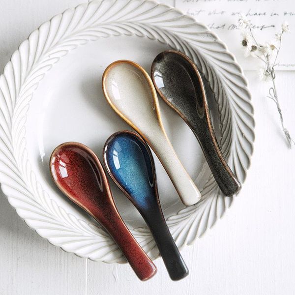 

spoons japanese table utensils oven soup spoon rice porridge house creative restaurant