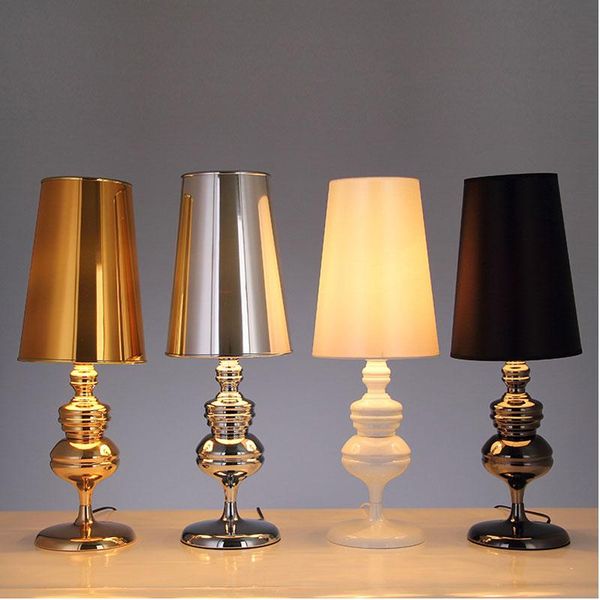 

table lamps e27 gold, silver, black and white guard desk lamp, bedroom, el room, living decorative lighting bed room decoration