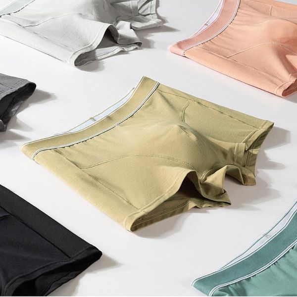 

underpants 2021 men cotton panties shorts underwear boxer men's breathable comfortable convex pouch ethika boxers, Black;white