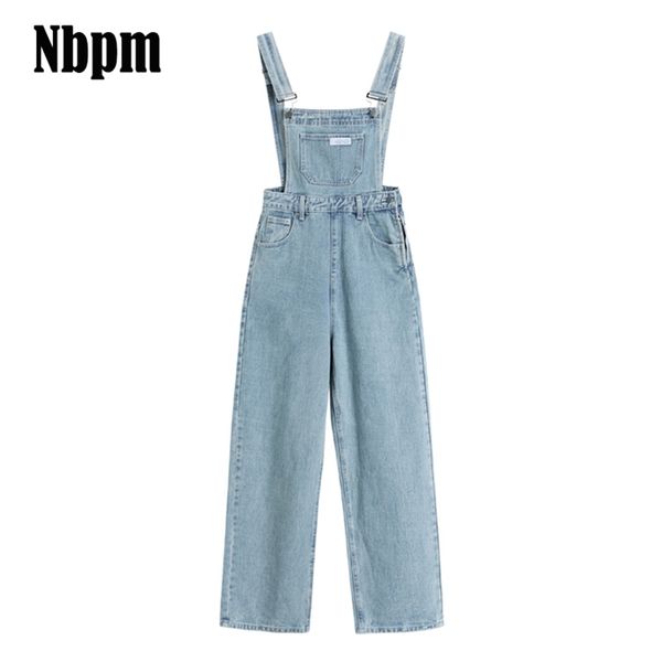 

summer jeans fashion denim jumpsuit playsuits chic vintage overalls trendy casual rompers loose bottom female 210629, Blue