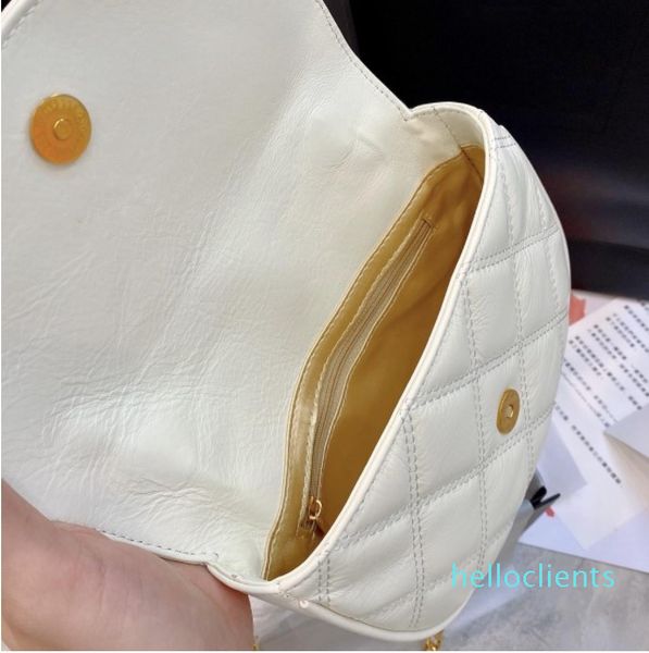 

shoulder bags high-grade sense of rhombus chain underarms cute semicircle solid color female summer new trend niche design all-match single