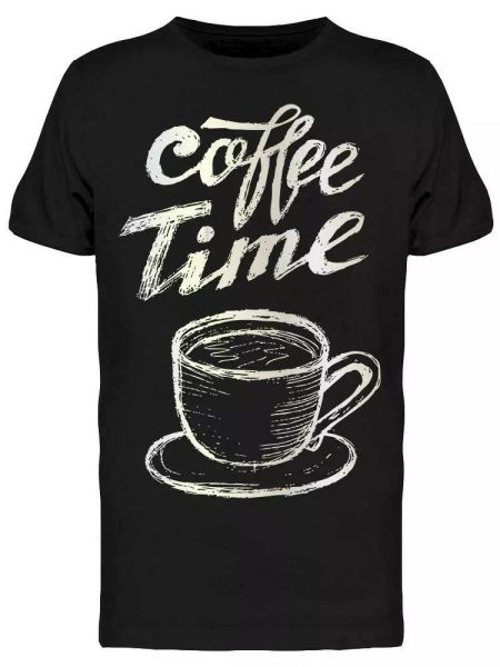 

Coffee Time Chalkboard Graphic Tee Men's -Image by Shutterstock, White;black