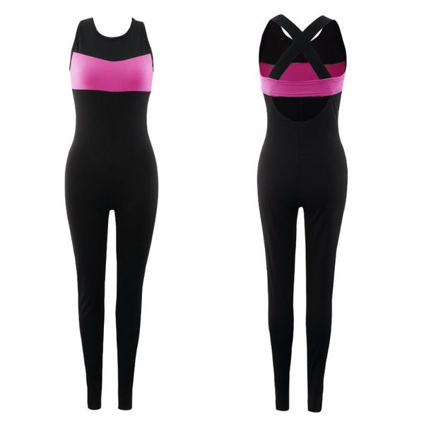 

yoga outfit 2021 women one piece jumpsuits set backless gym fitness tight tracksuit sport suit clothing sportswear leggings