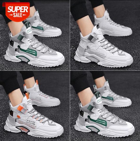 

sports men's shoes ins thick-soled increase high-casual old #xb89