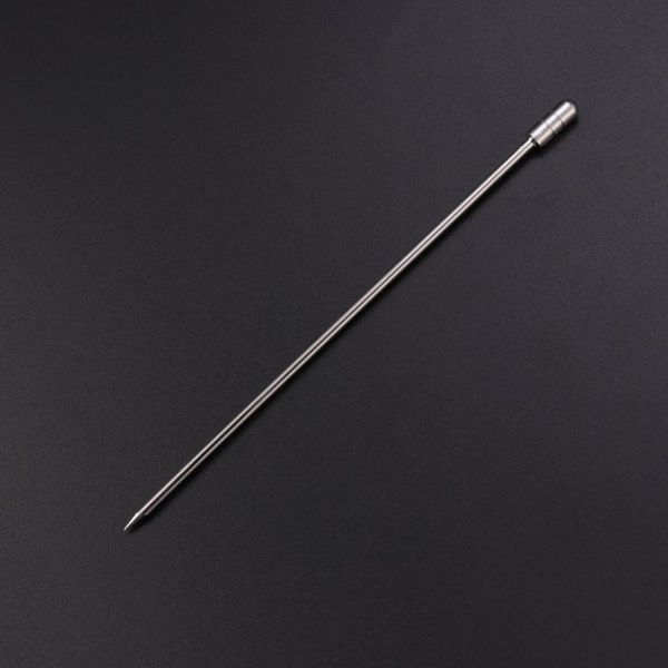 

forks 10 pcs 304 stainless steel picks reusable cylinder shaped cocktail dessert for dinner party bbq (silver)