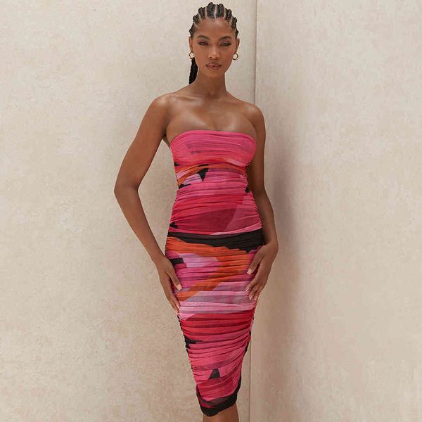 

romper adyce summer women fashion red sleeveless club dress strapless mesh draped celebrity runway party dresses vestidos, Black;white