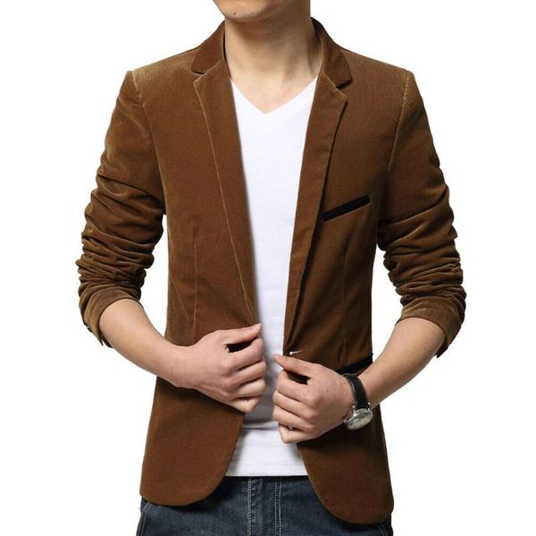 

men's suits & blazers m-3xl 4 color men smart casual blazer slim fit formal one button suit coat jacket outwear, White;black