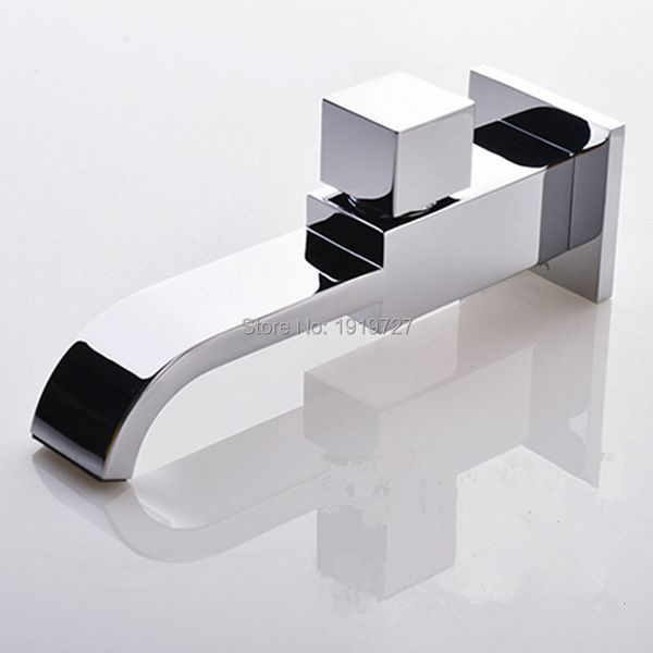 

other home & garden bath crane only cold bibcock spout filler faucet new 100% solid brass square style chrome mixer tap with water
