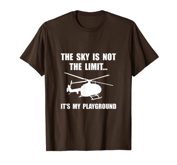 

Sky Playground Helicopter Pilot Funny T-Shirt, Mainly pictures