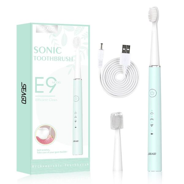 

nieuweelektrische tandenborstel oplaadbare sonische elektrische voor volwassen vervanging borstelkop smart electric toothbrush