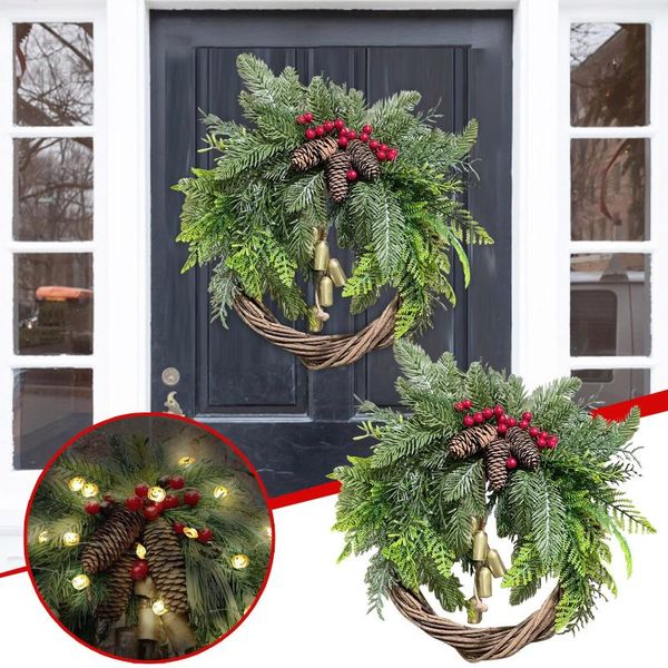 

decorative flowers & wreaths christmas wreath decorations dead branches vine ring pendant cane garland door hanger 2022 year