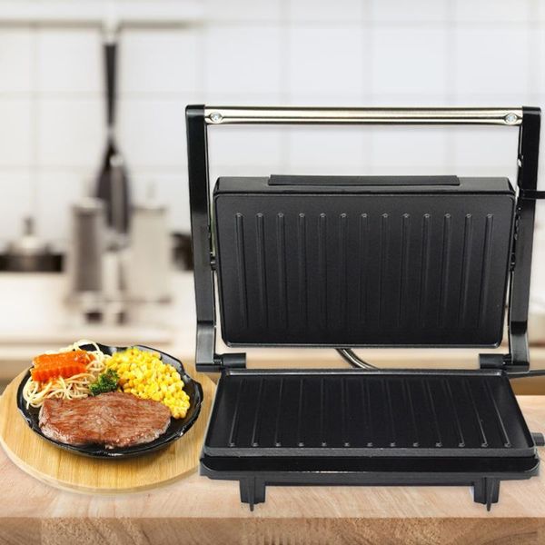 

electric skillets 220v sandwich maker breakfast machine steak frying pan barbecue bread roast home kitchen multifunctional