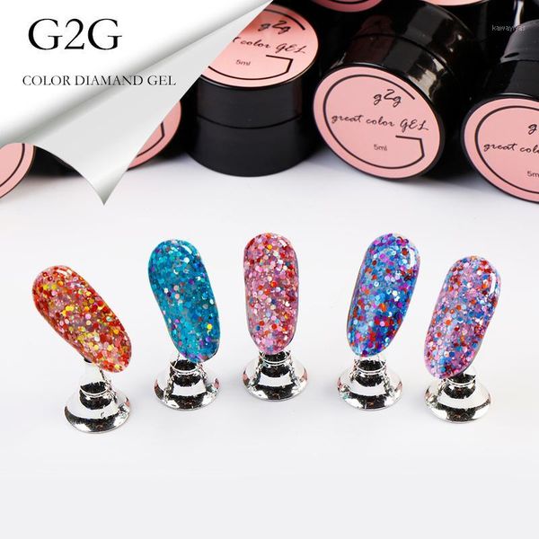 

girl2girl nail gel polish dream diamond uv soak off led cure1, Red;pink