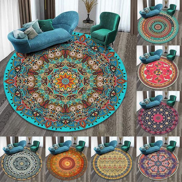 

carpets mandala living room round carpet bedroom bedside computer chair cushion coffee table for rug
