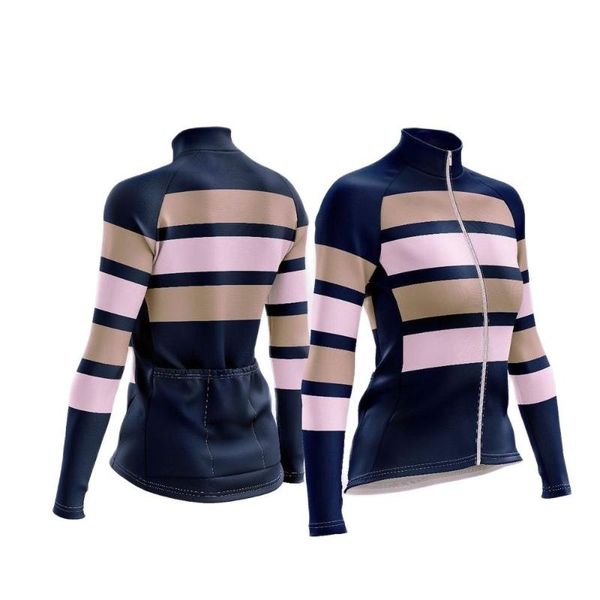 

racing sets winter thermal fleece cycling clothing women mountian bicycle sportswear long sleeve warm bike jersey ropa ciclismo, Black;blue