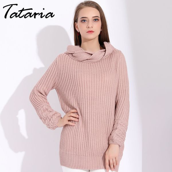 

womens sweater winter long sleeve female s for women autumn split pullover v neck pink s 210514, White;black